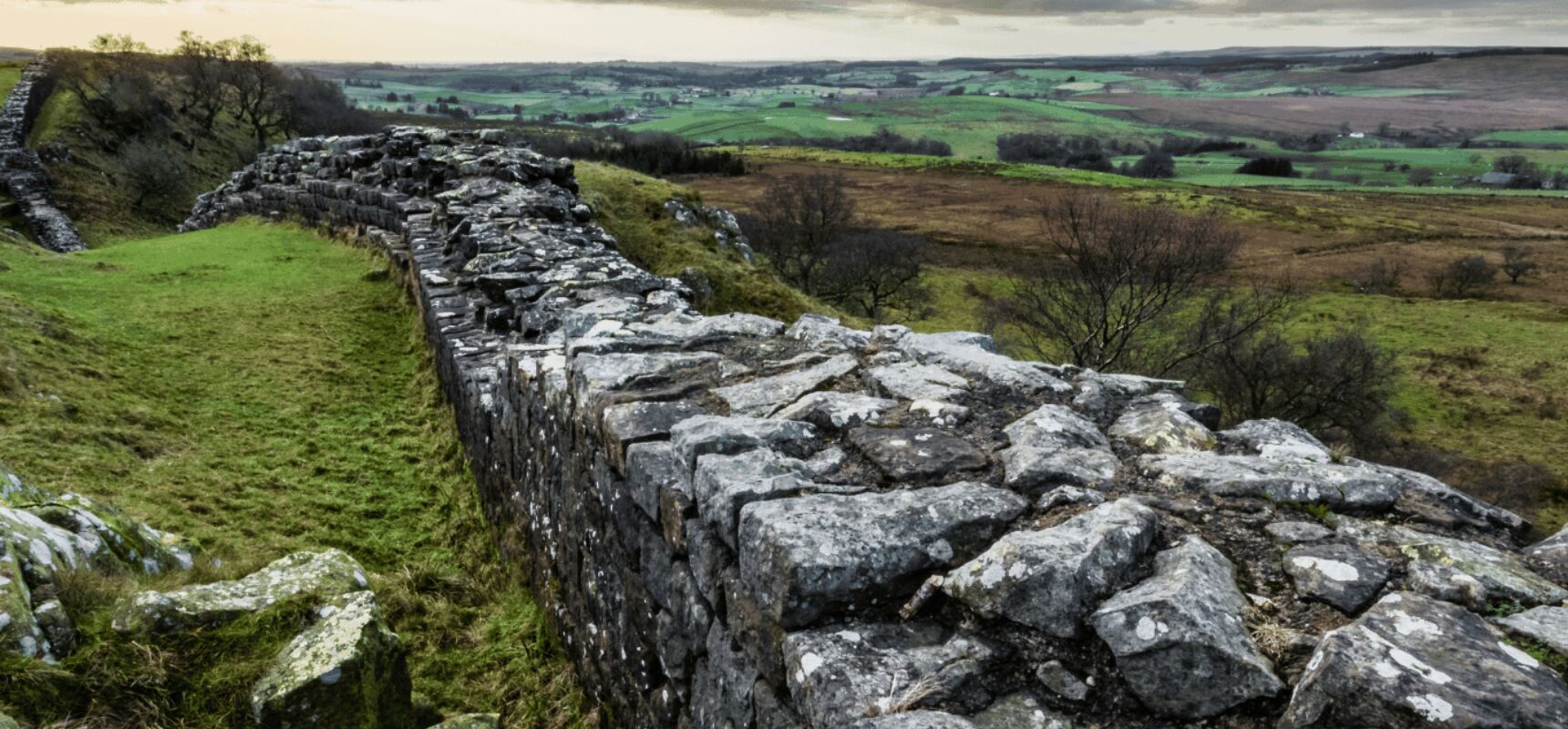 Hadrian's wall in Northumberland