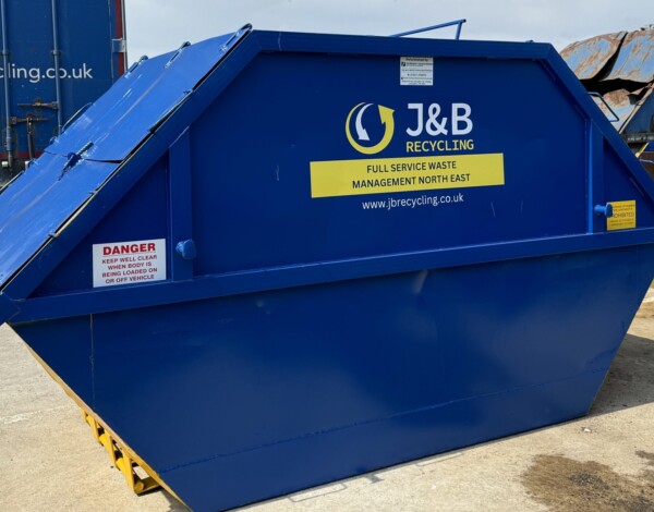 J&B Recycling, skip hire, 10 yard enclosed skip