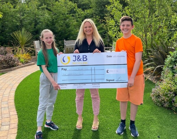 Recycling competition for children run by J&B recycling in Hartlepool