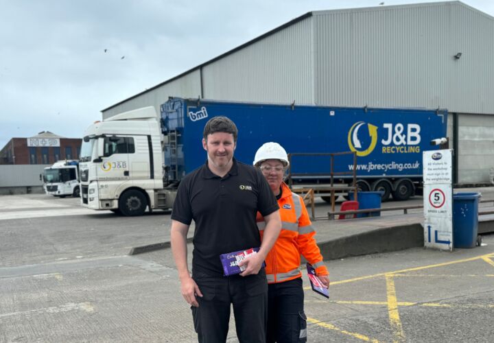 J&B Recycling, team photo, star of the month