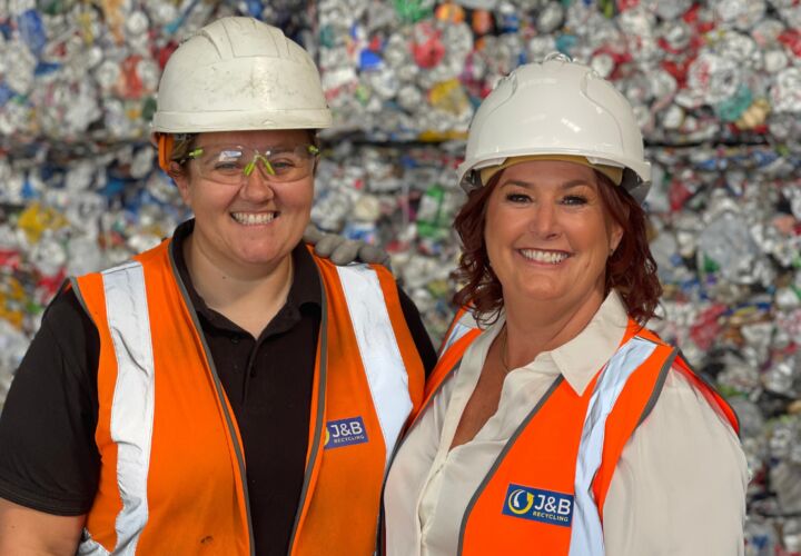 J&B Recycling team photo, celebrating 20 years of service