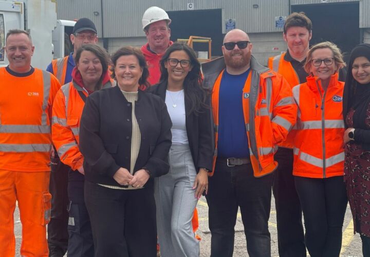 J&B Recycling in Hartlepool, team photo