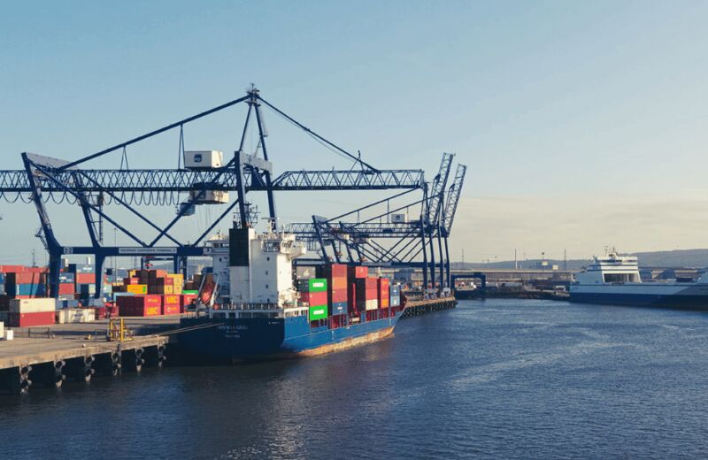 Teesport in Middlesbrough