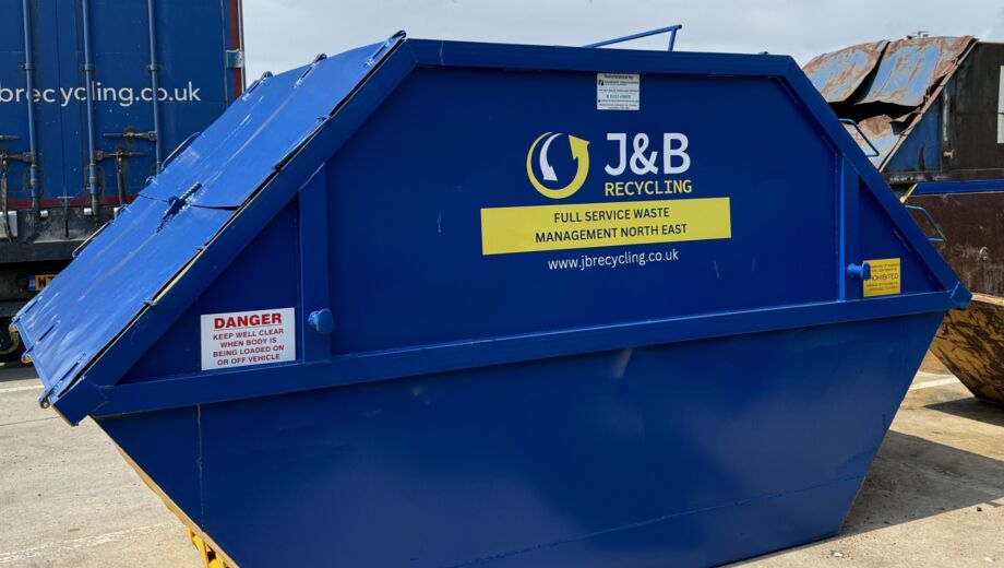 J&B Recycling, skip hire, 10 yard enclosed skip