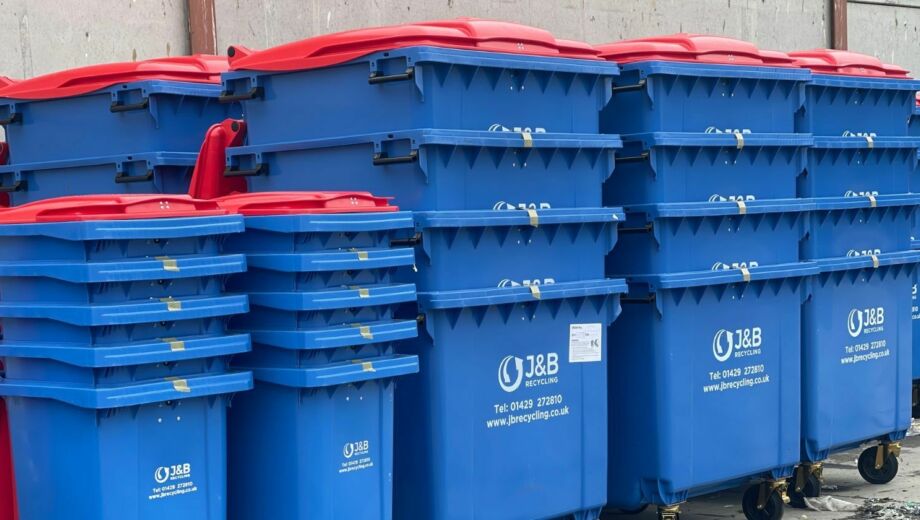 Commercial bin hire for glass collection, recycling and general waste